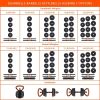 Dumbbell Set, 44 Lbs Free Weight Se