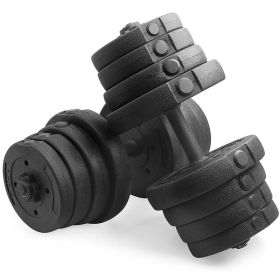 66LB Dumbbell Set Training Lifting Dumbbells Weight Set,