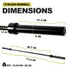 6 ft Barbell Olympic Weightlifting bar, 2 inch 800-Pound Capacity