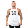 Muscle Guys Gym Tank Top Cotton Sleeveless Shirt