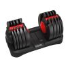 Quick Adjustable Dumbbell, 5-52. 5Lb One-handed Weight Adjustment