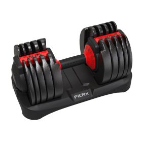 Quick Adjustable Dumbbell, 5-52. 5Lb One-handed Weight Adjustment (Color: 1 Pack)