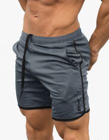 Gym Bodybuilding Sport Shorts (Color: Grey, size: XXL)