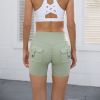 High Waist Hip Lifting Shorts With Pockets