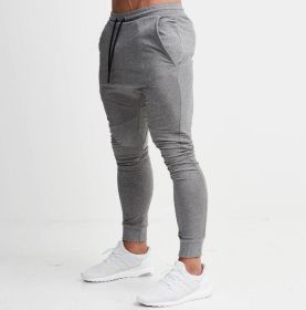 Slim Gym Pants (Color: Grey, size: XL)