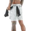 Running Shorts Men 2 In 1 Double-deck Quick Dry GYM Sport Shorts