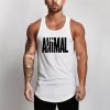 Fitness Men Shirt Slim Fit Vests Mesh Singlets Muscle Tops