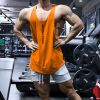 Muscle Training Brother Breathable Sleeveless Cuff Shirt