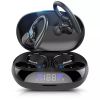 TWS Bluetooth Earphones With Microphones Sport Ear Hook LED Display