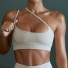 Sexy Diagonal Shoulder Strap Fitness Yoga Bra