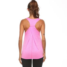 Sleeveless Racerback Yoga Fitness Sport Tank Top (Color: A, size: S)