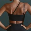 Sexy Diagonal Shoulder Strap Fitness Yoga Bra