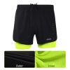 ARSUXEO Men's Running Shorts Double Layer Sports Shorts