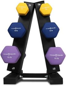 Dumbbell Sets with RACK A-Frame (size: lb10lb15lb Dumbbells)