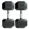 20lb Coated Rubber Hex Dumbbell, Pair