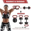 Adjustable Dumbbell Set, 44LB /66LB/ 88LB Free Weights Dumbbells Set