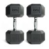 20lb Coated Rubber Hex Dumbbell, Pair