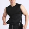 Mens Quick Dry Compression Fitness Sleeveless Shirt