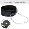 Weight Lifting Dip Belt With Chain Heavy Duty Core Support