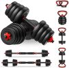 Adjustable Dumbbell Set, 44LB /66LB/ 88LB Free Weights Dumbbells Set