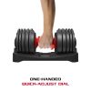 Quick Adjustable Dumbbell, 5-52. 5Lb One-handed Weight Adjustment