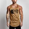 Fitness Men Shirt Slim Fit Vests Mesh Singlets Muscle Tops