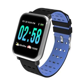 SmartFit Upbeat Live HR And BP Monitor Smart Watch (Color: Blue)